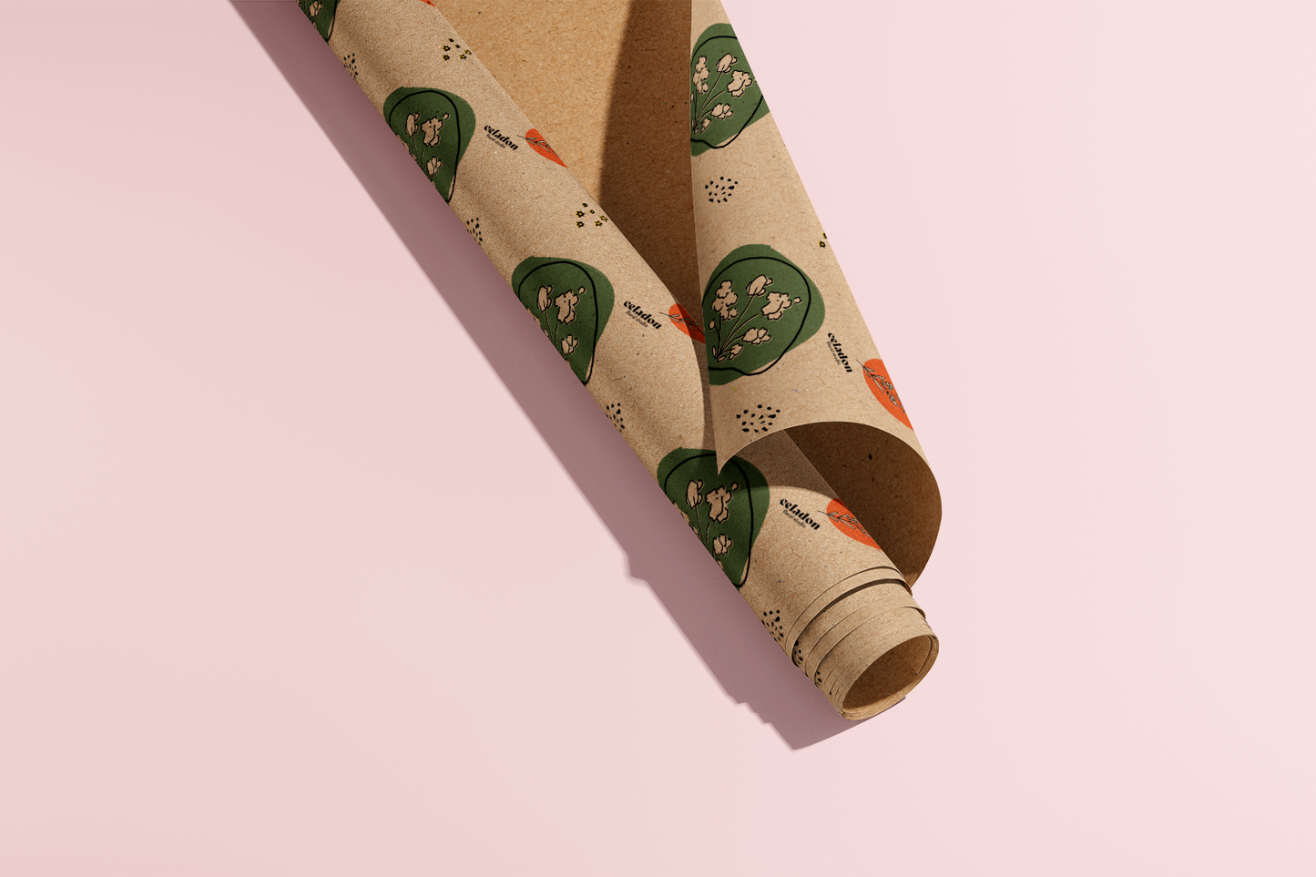 Kraft wrapping paper roll